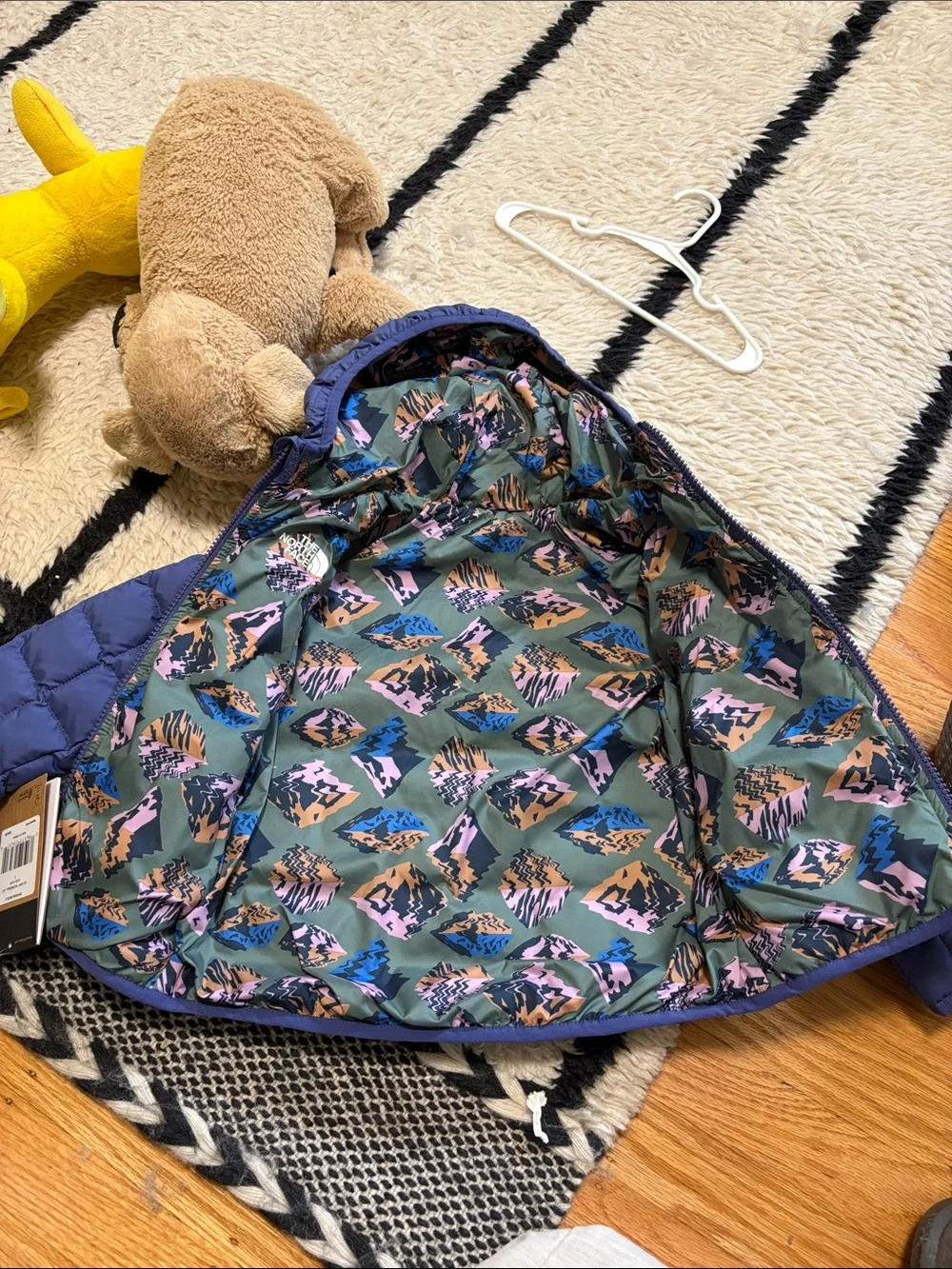 North Face Kids Thermoball Jacket in Cave Blue